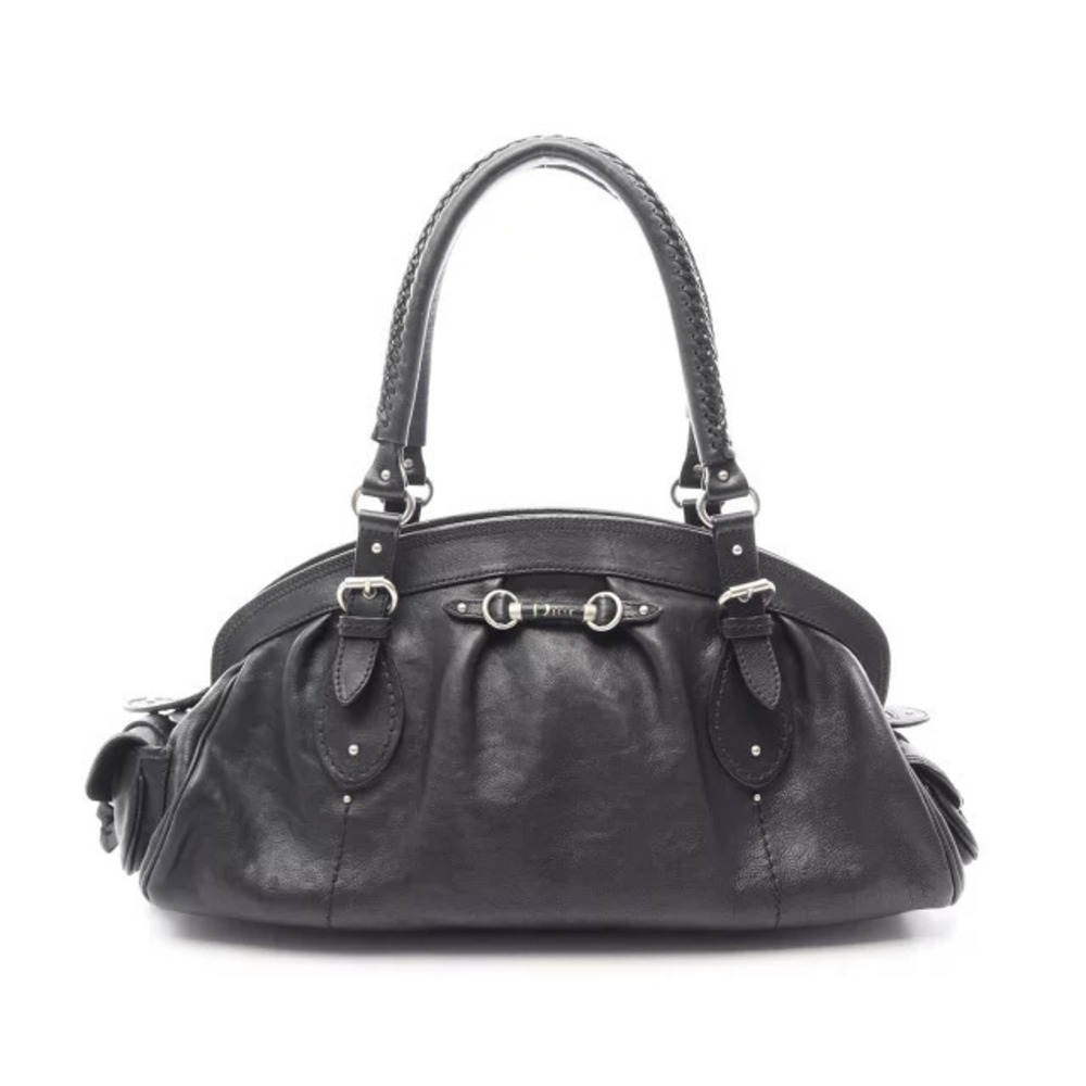 Christian Dior My Frame Handbag Leather Black